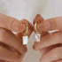 18k Gold Plated Sterling Silver Mother of the Pearl Hoop